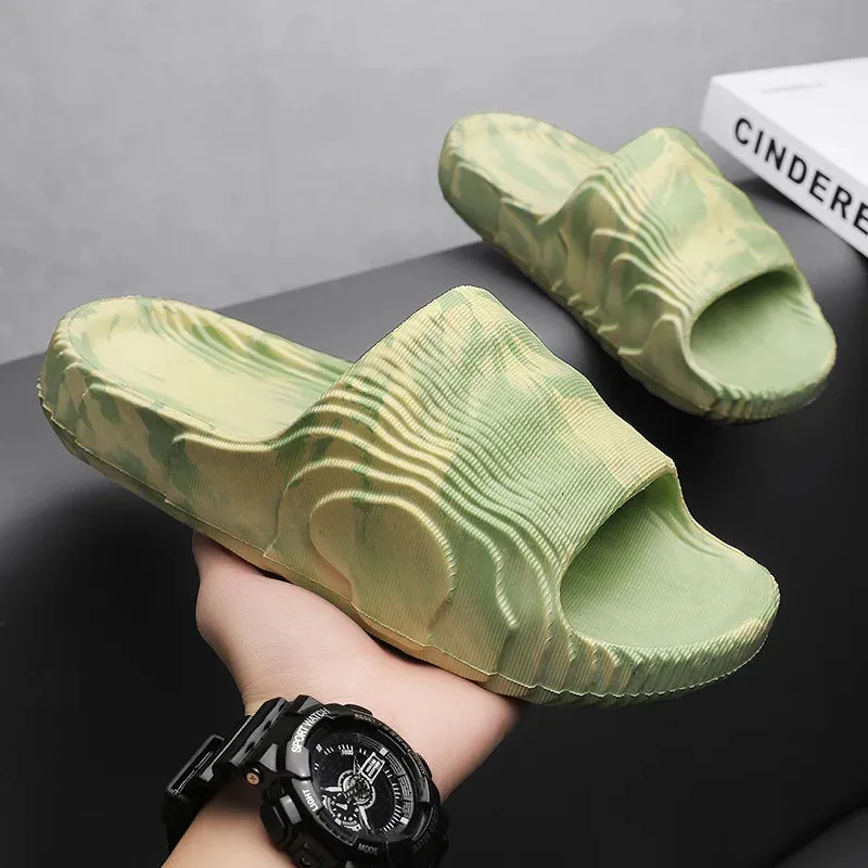 Camo black and white carbon EVA slides