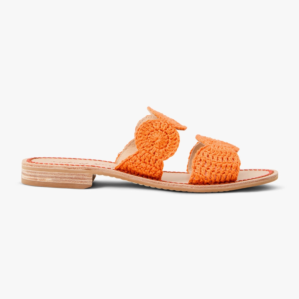 Laurin Crochet Flat Sandal Indoor Wear Soft Insole