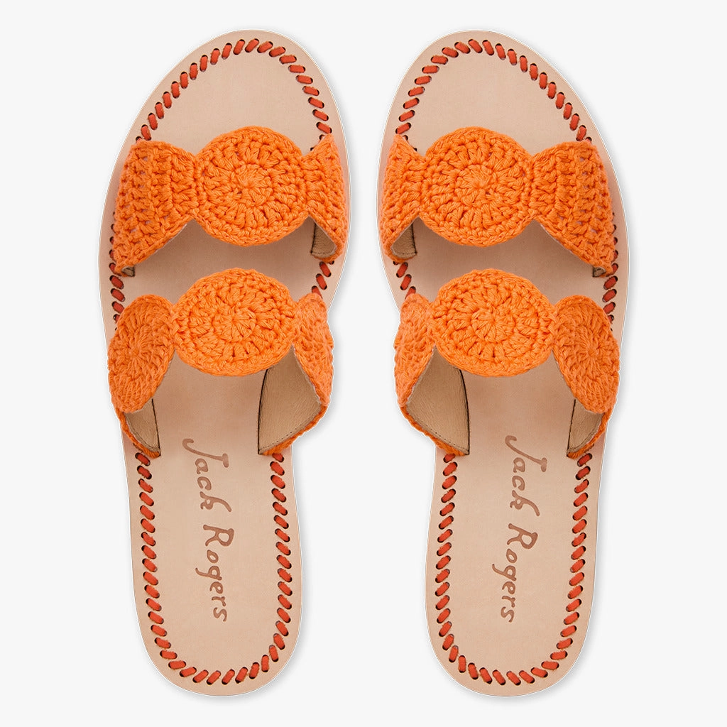 Footbed Padding Comfortable And Lightweight Laurin Crochet Flat Sandal