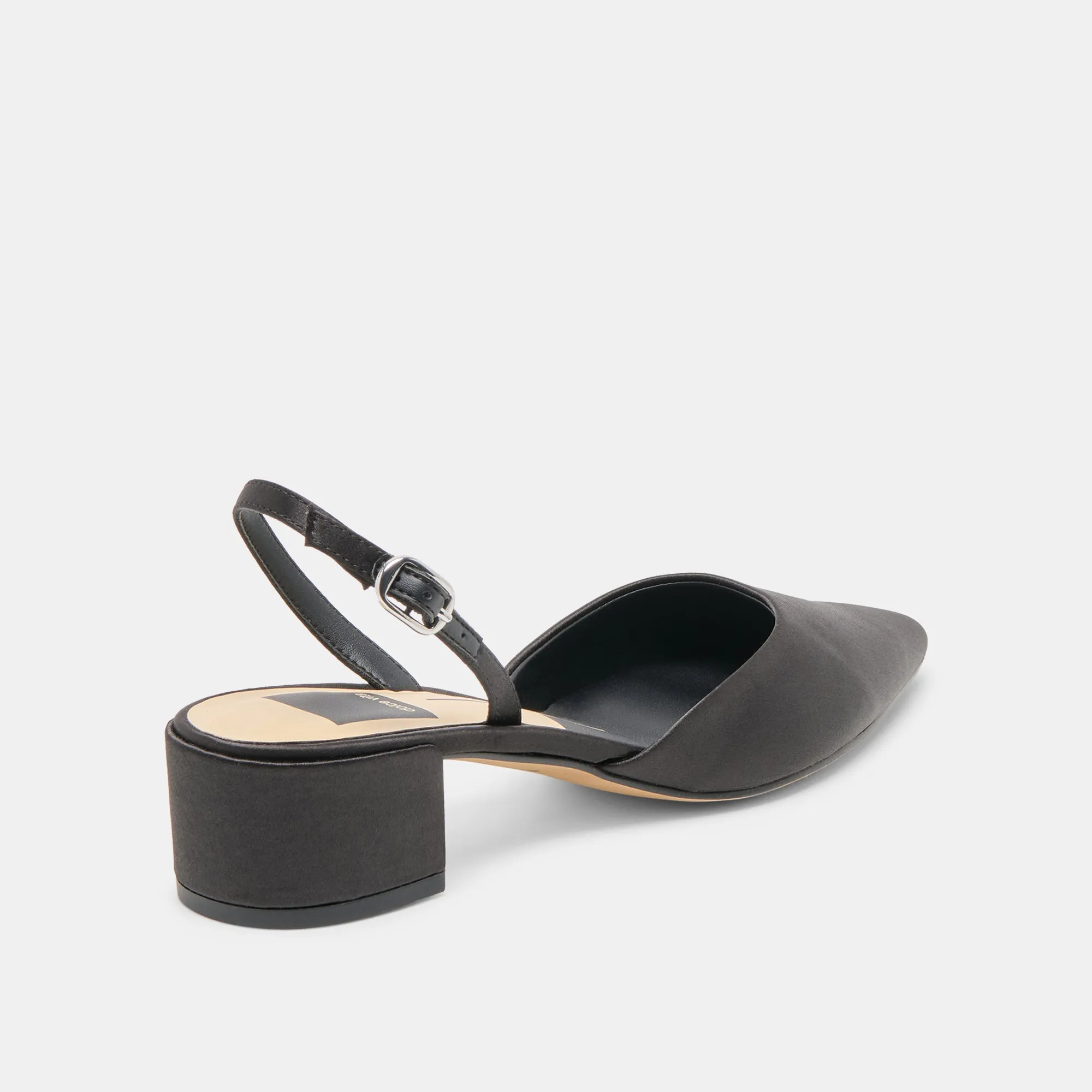 Curve Glow CAREL HEELS ONYX SATIN