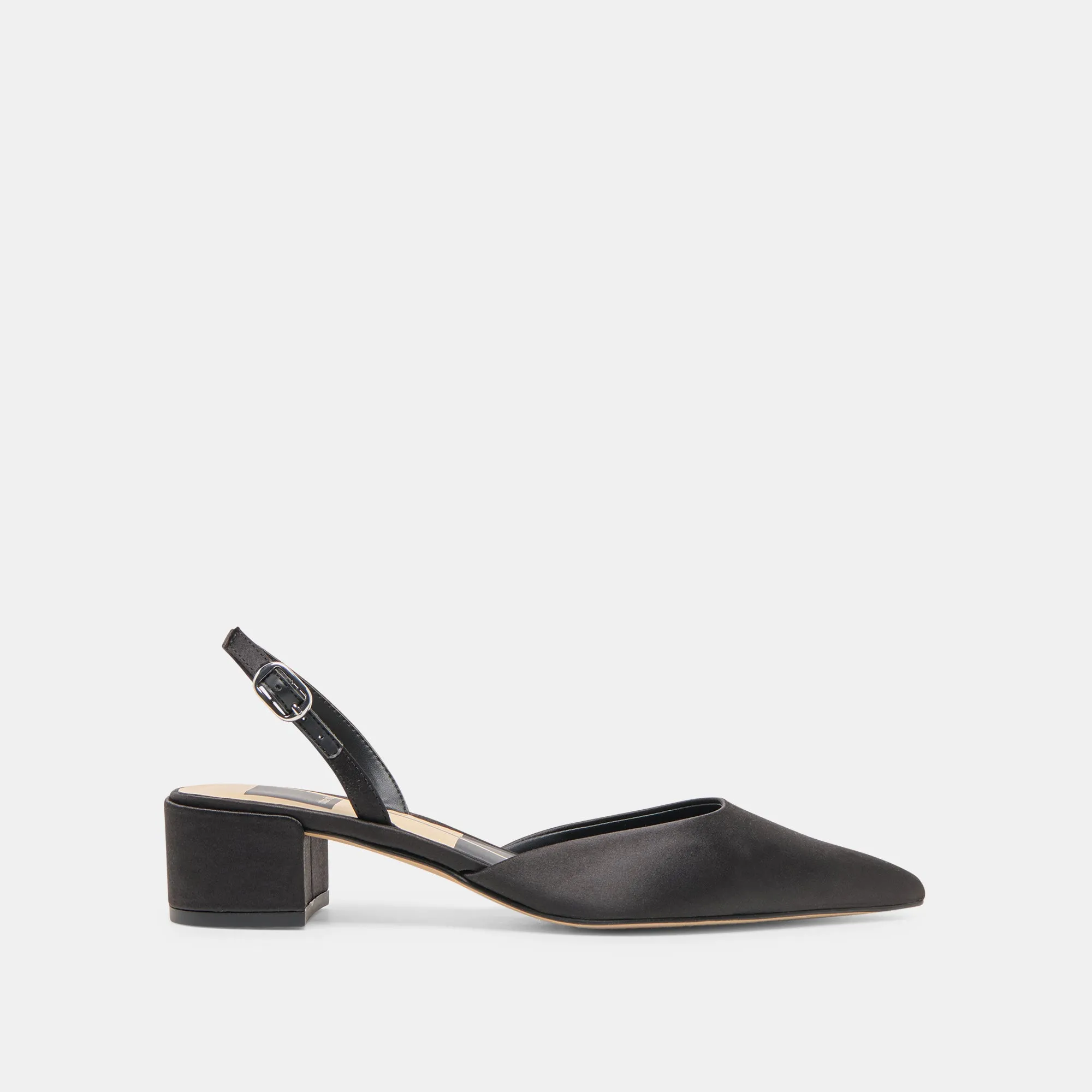 CAREL HEELS ONYX SATIN Wedding Pumps Curve Glow