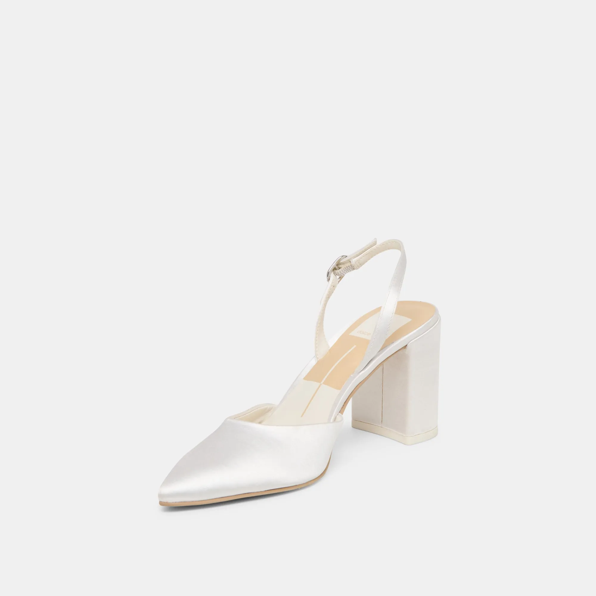 CAREL HIGH HEELS TRUE WHITE SATIN Modern Design