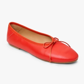 Carlotta Italian Leather Ballet Flat Relaxed Slip