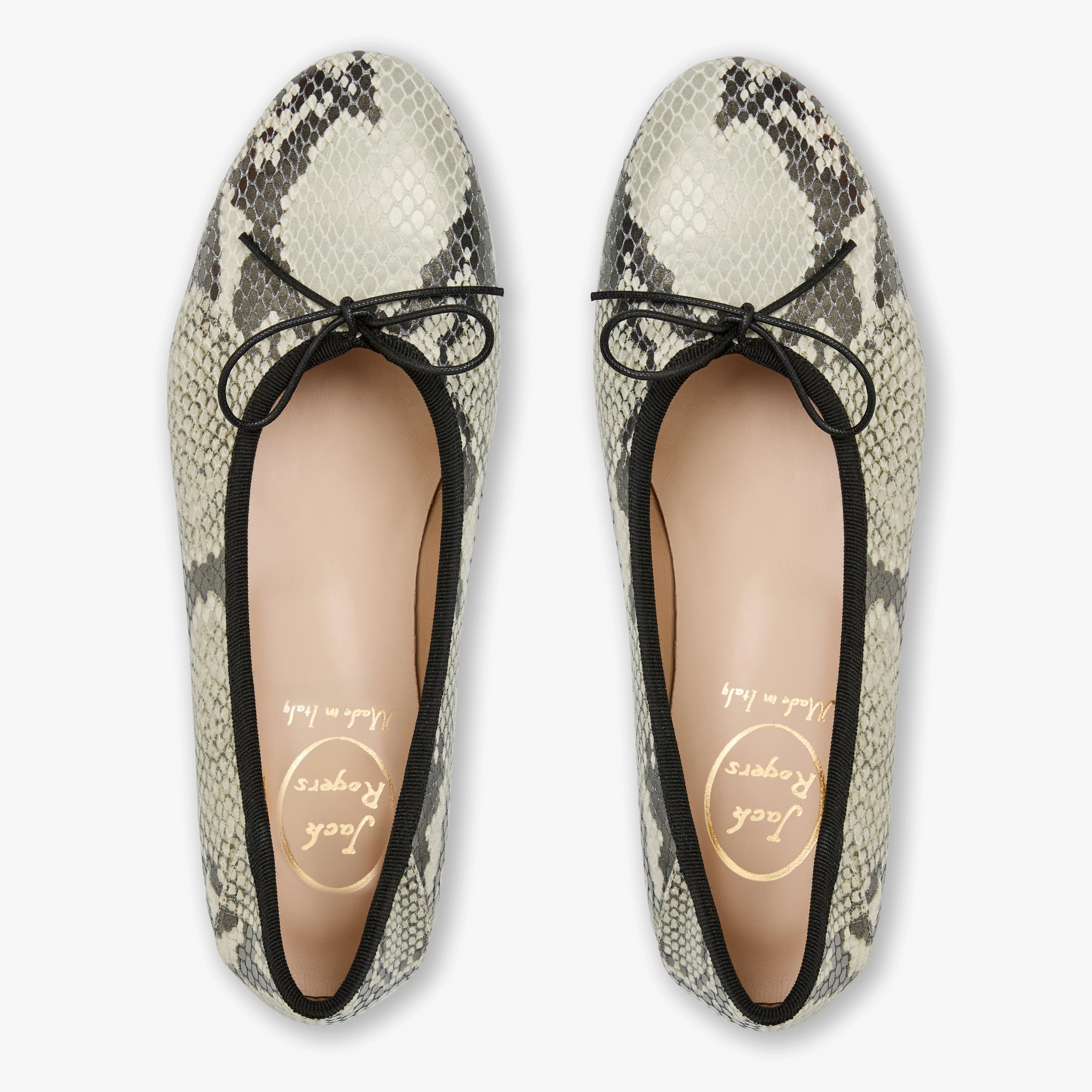 Carlotta Italian Leather Ballet Flat Hook Loop