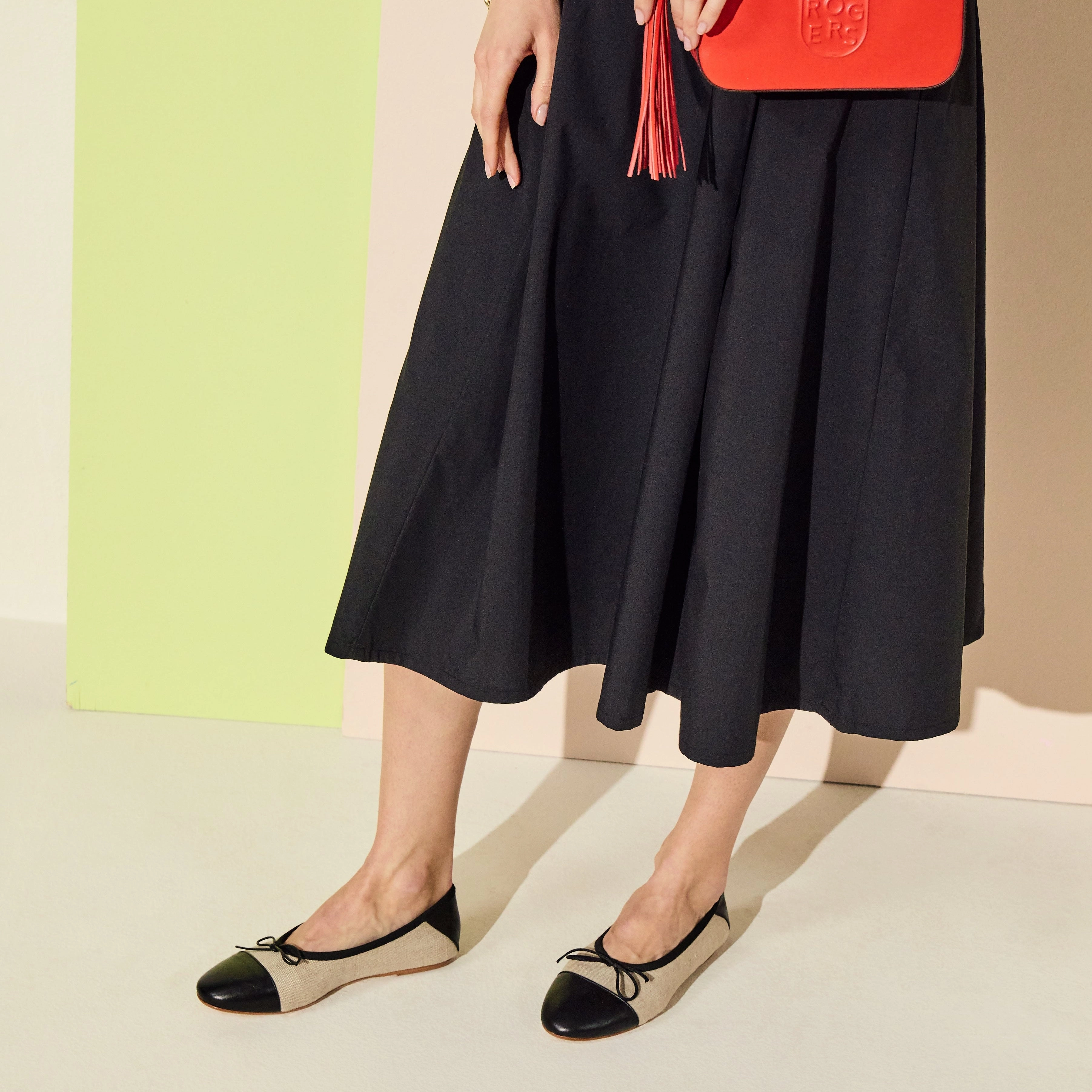 Carlotta Italian Leather Cap Toe Ballet Flat Boat Mood Supportive Walk