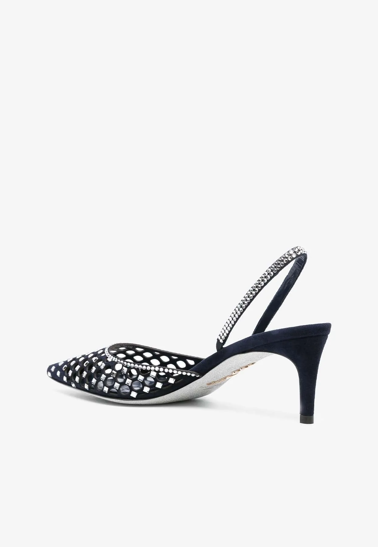 Carrie 60 Slingback Crystal-Embellished Pumps