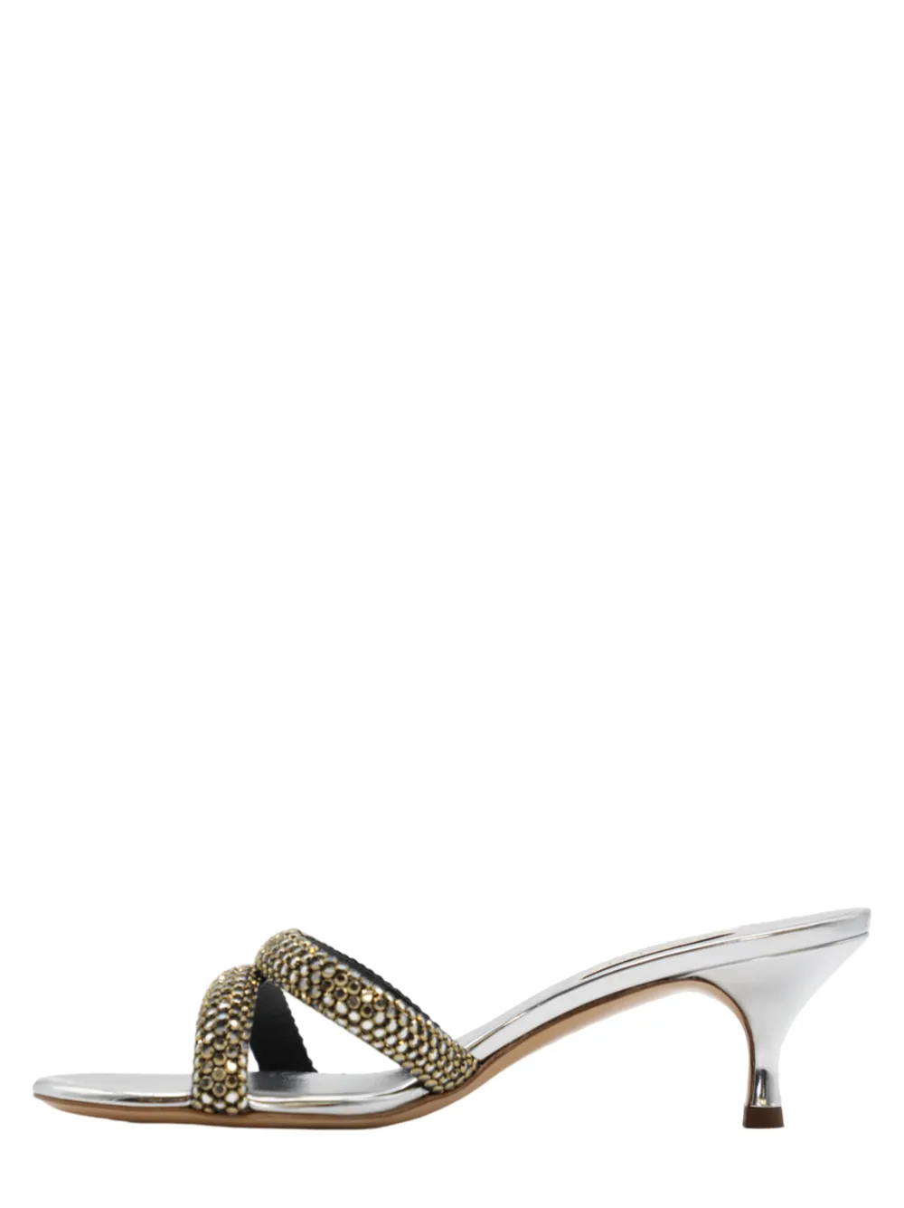 Casadei Julia Kitten Heel in Olimpo/Interstallar-Argento