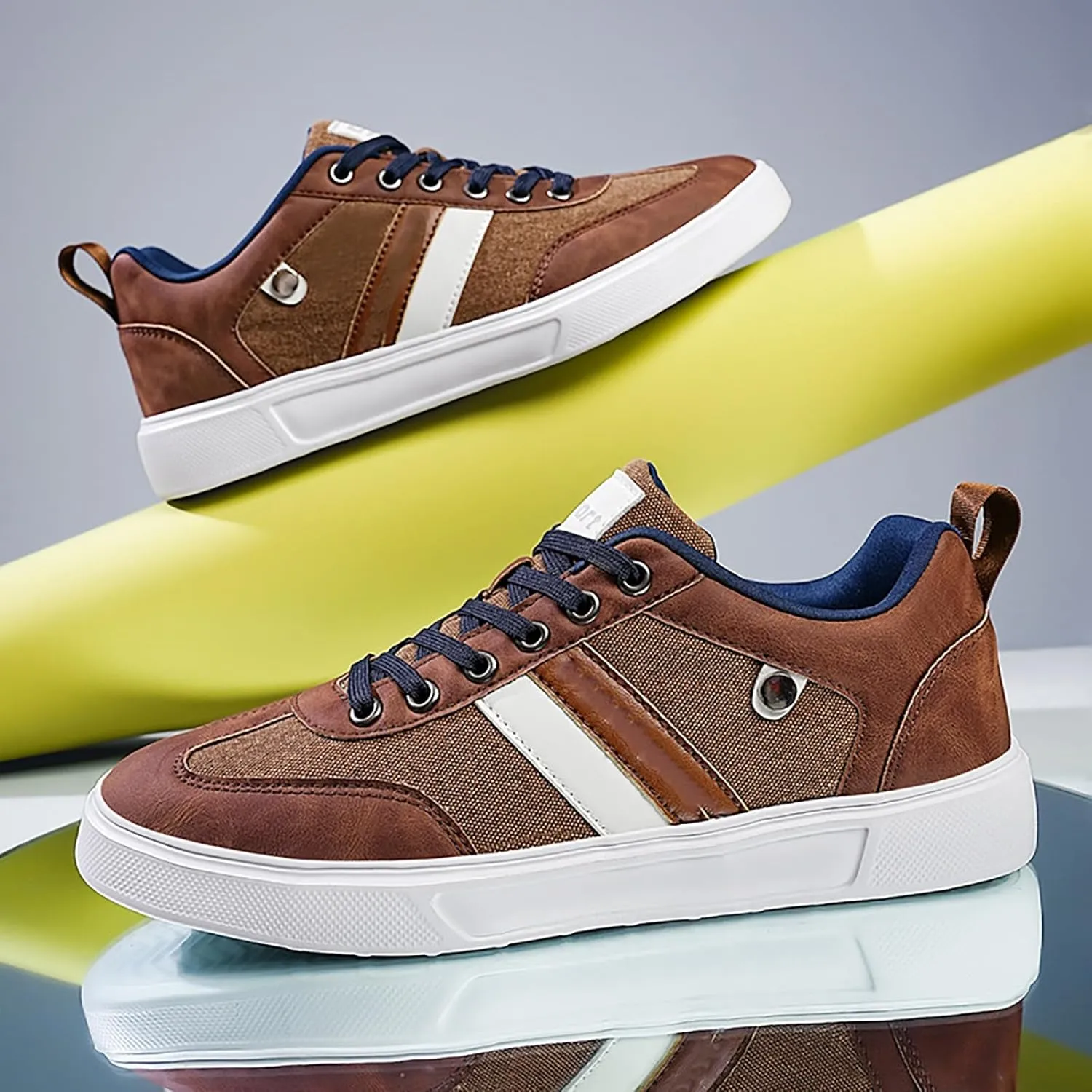 Casual Shoes for Women Non Slip Low Top Cushion Sneakers Lace Up Casual Shoes Waterproof Walking Shoes