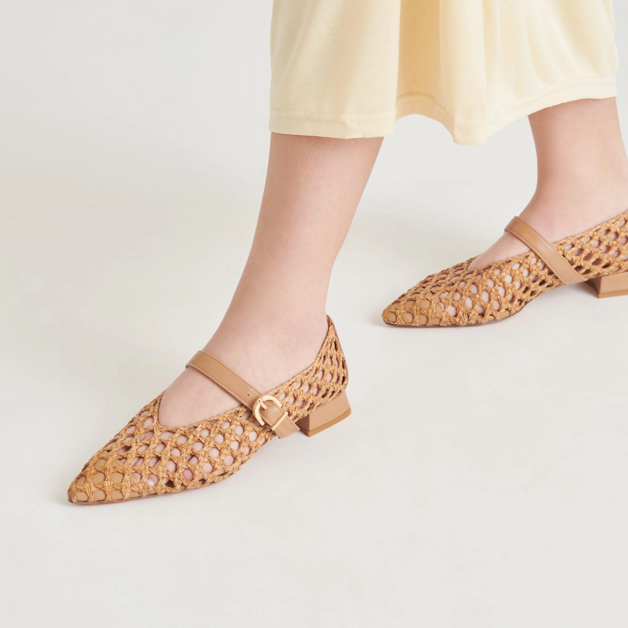 Flexible Flats CATY BALLET FLATS NATURAL WOVEN