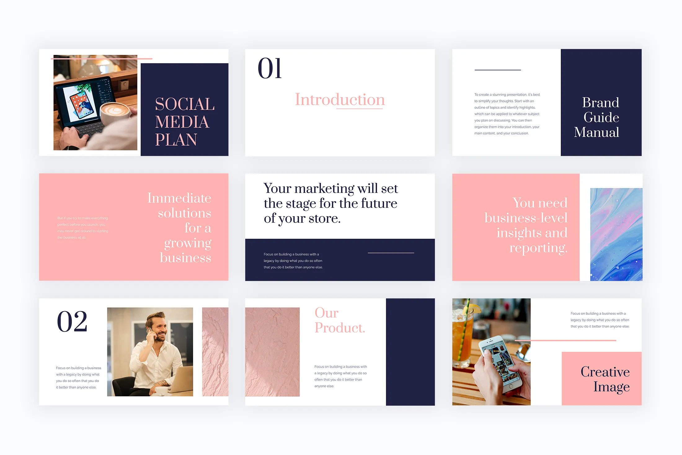 Central Project Presentation Templates
