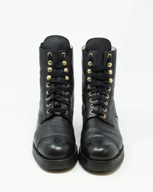 Chanel Black Boots size 38.5 - AWC1147