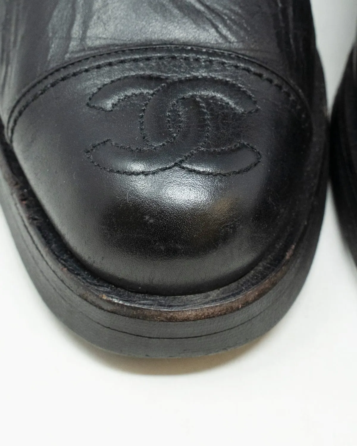 Chanel Black Boots size 38.5 - AWC1147