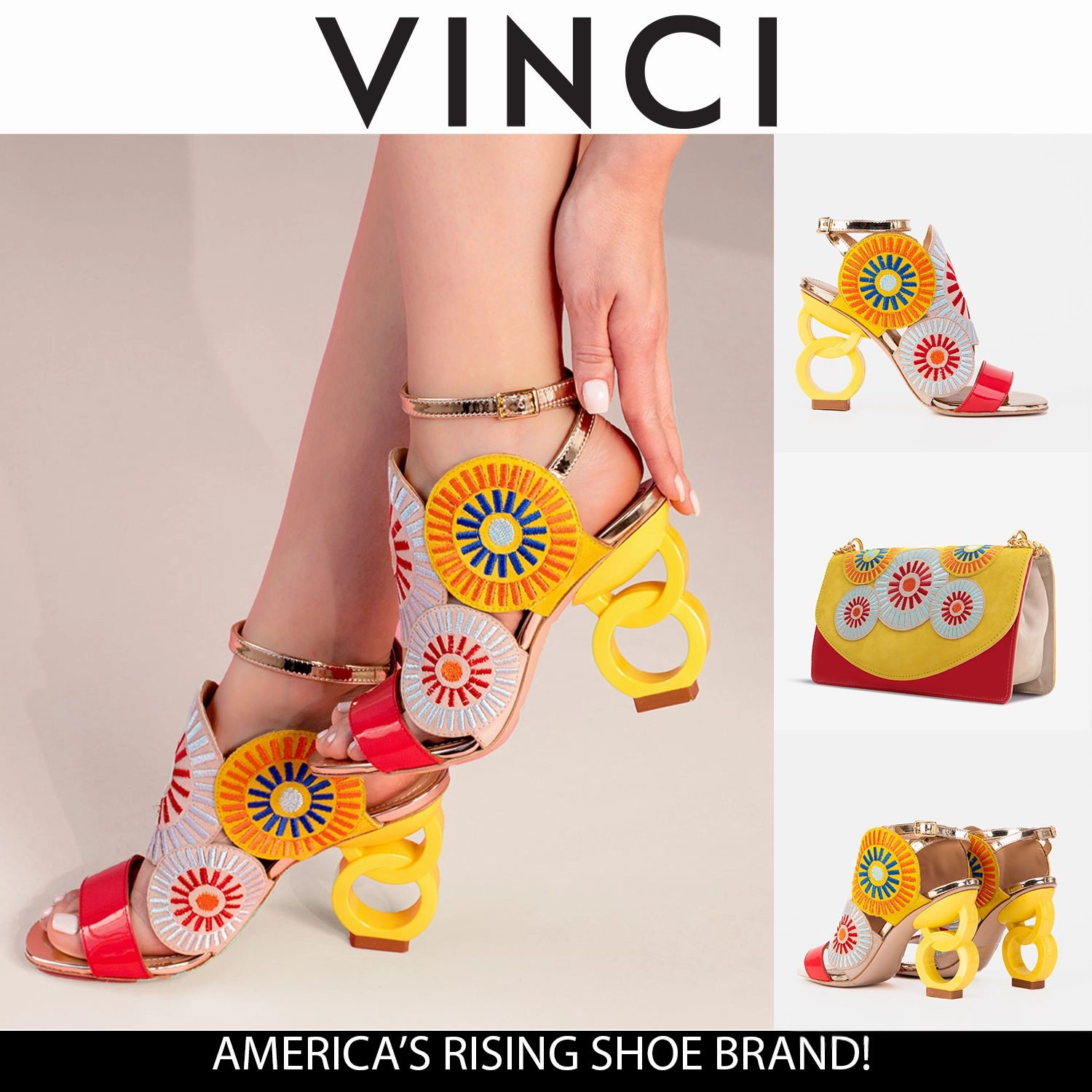 The Parama Yellow Leather Ankle Strap Women Sandal Rubberized Grip Coating