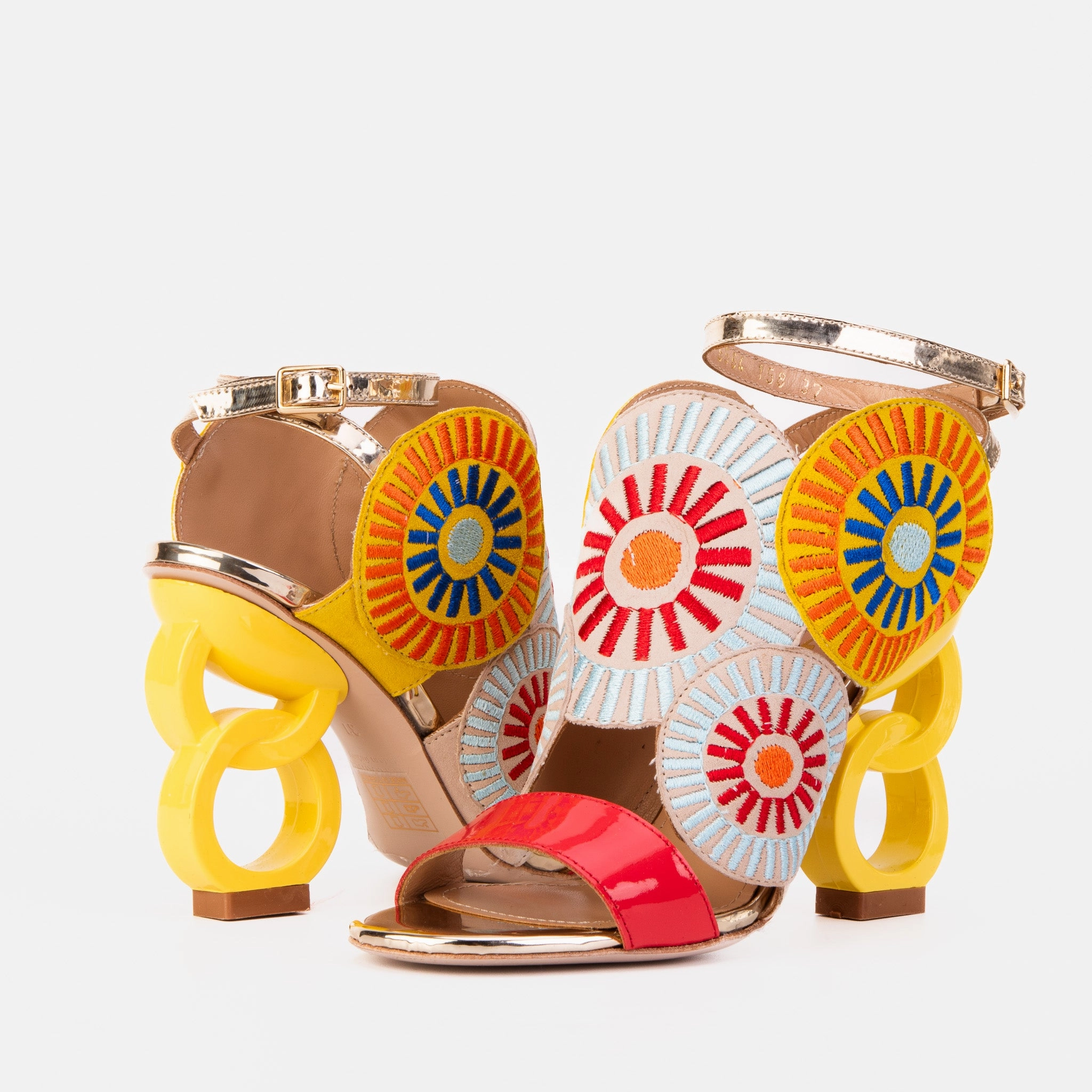 The Parama Yellow Leather Ankle Strap Women Sandal Everyday Pick pool