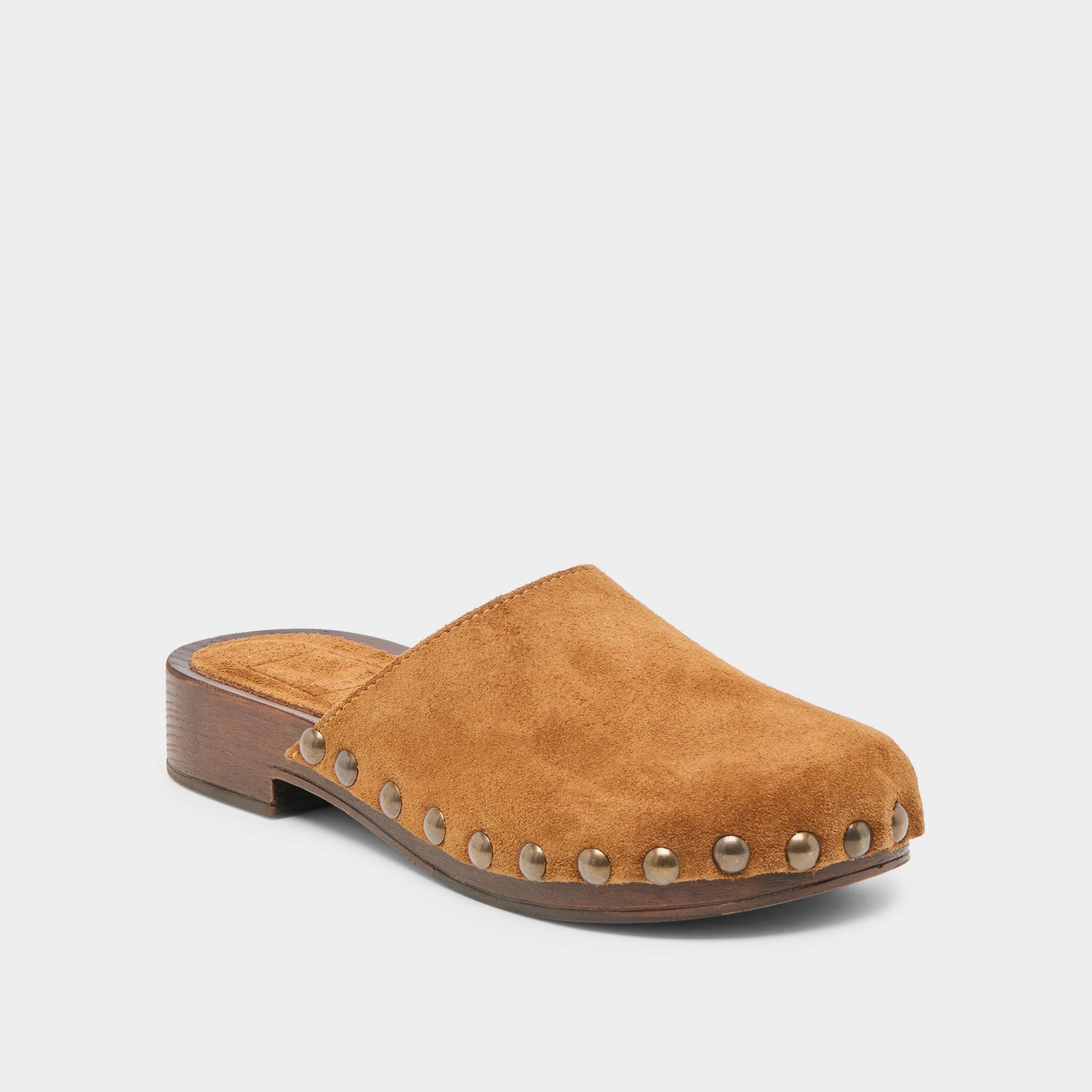 ALANIS FLATS CHESTNUT SUEDE Square Time Work Wear