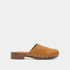 ALANIS FLATS CHESTNUT SUEDE Cinema look