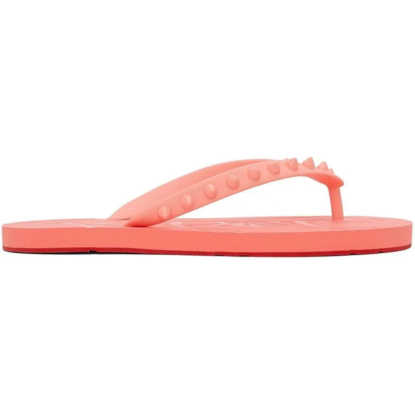 Christian Louboutin Pink Loubi Flip Thong Sandals