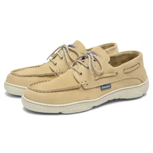 Christophe Auguin French Boat Shoe in Beige
