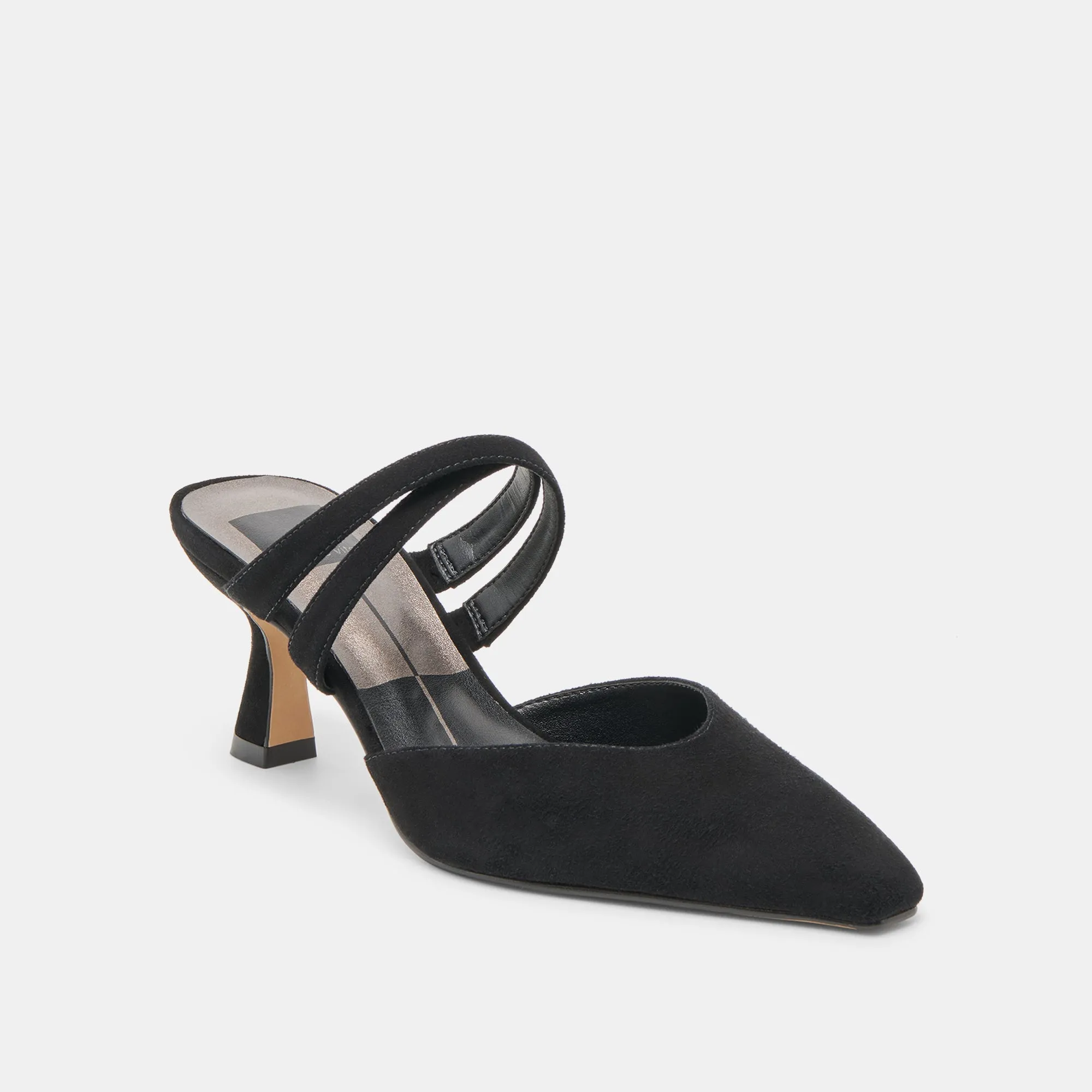 Chic Vibe LINORE HEELS ONYX SUEDE