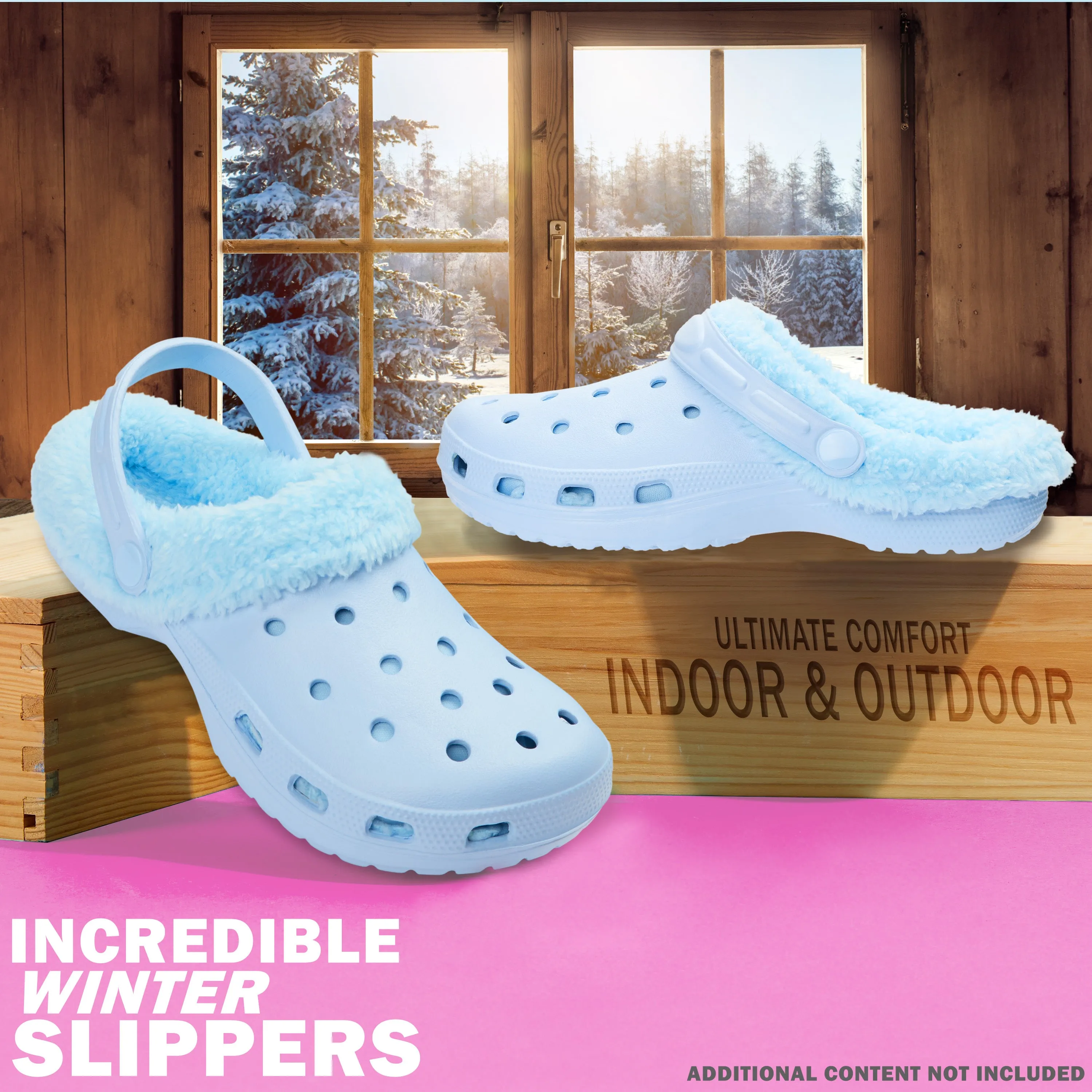 CityComfort Clogs Women Teens Winter Classic Fleece Lined House Shoes