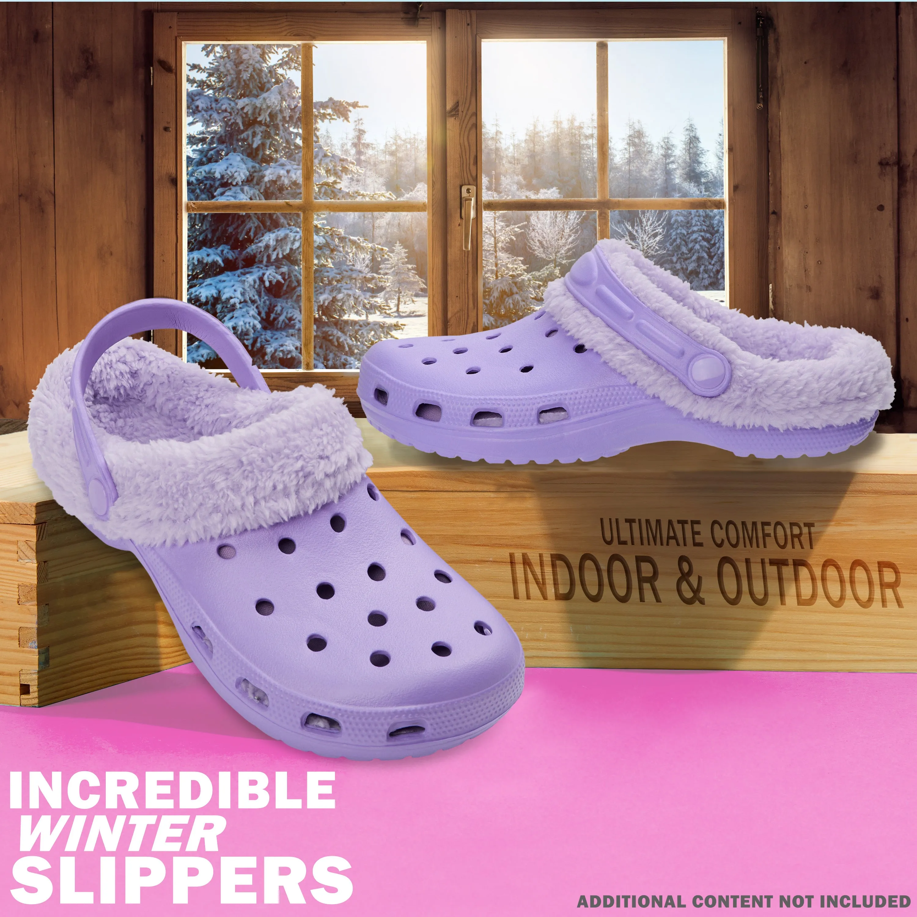 CityComfort Clogs Women Teens Winter Classic Fleece Lined House Shoes