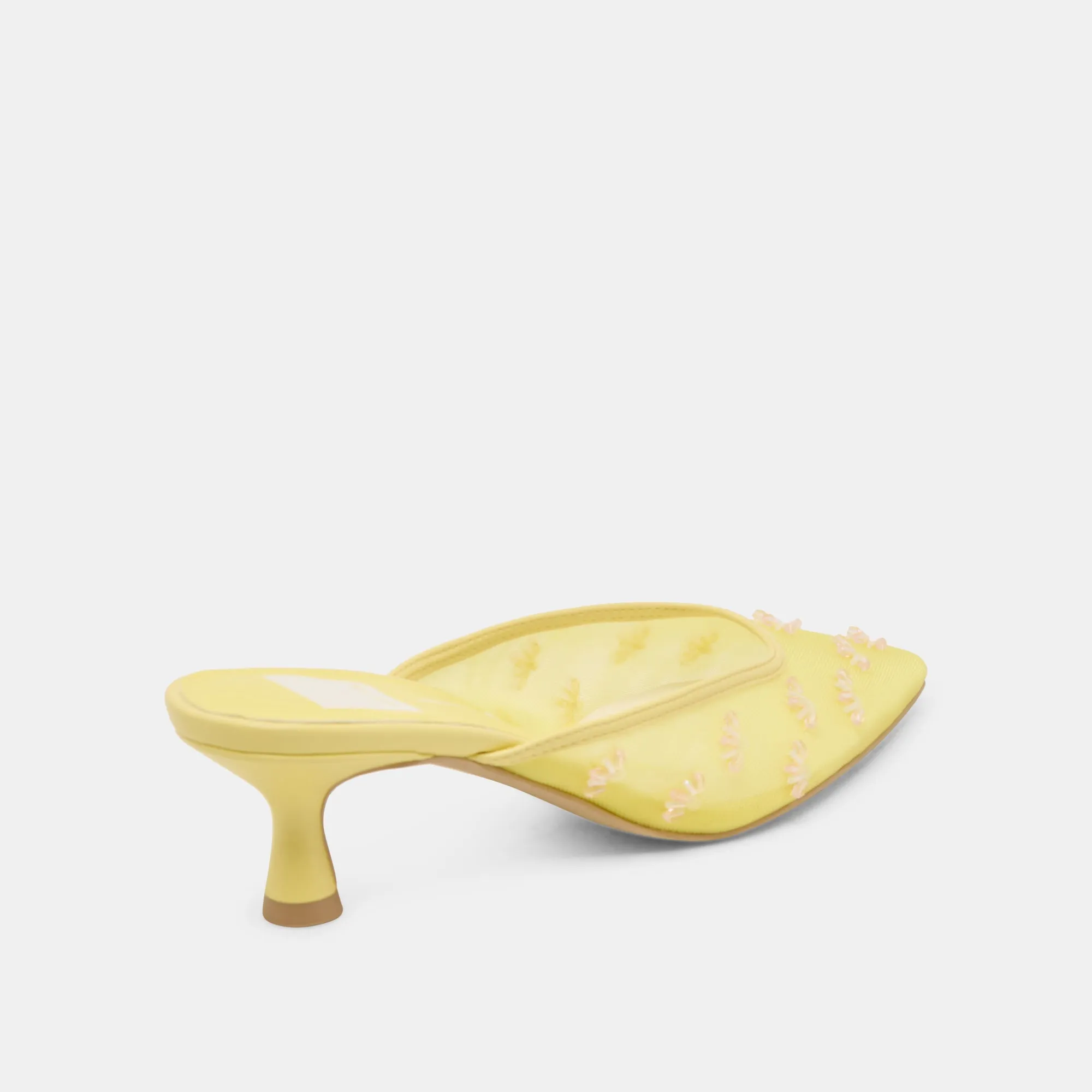 Smart Sandals NYC Glow CLARA WIDE HEELS LEMON MESH