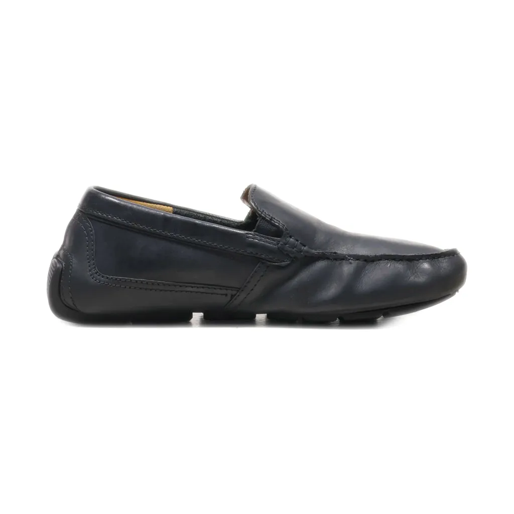 Clarks Moccasins Leather Black Colour For Men