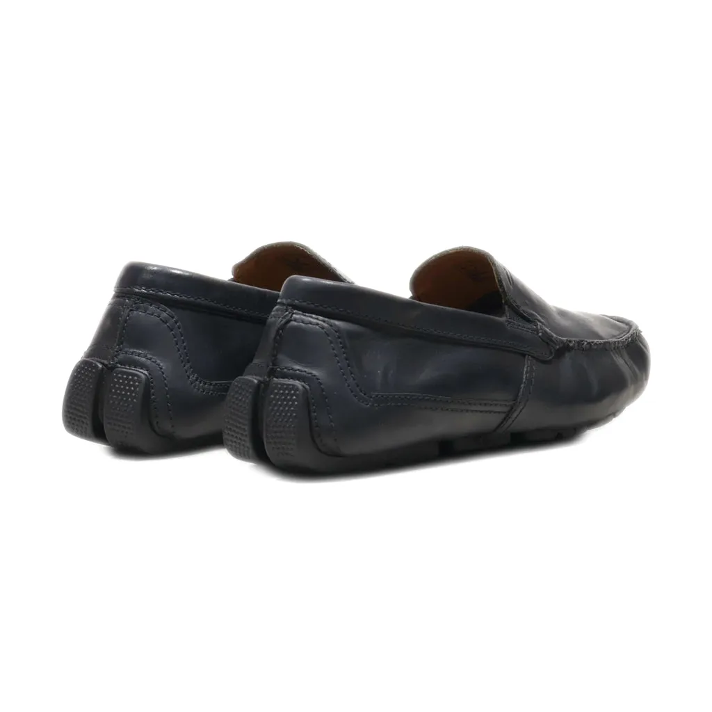 Clarks Moccasins Leather Black Colour For Men