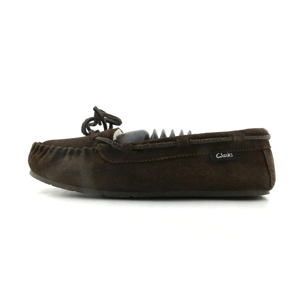 CLARKS SUEDE MOCCASIN HOUSE