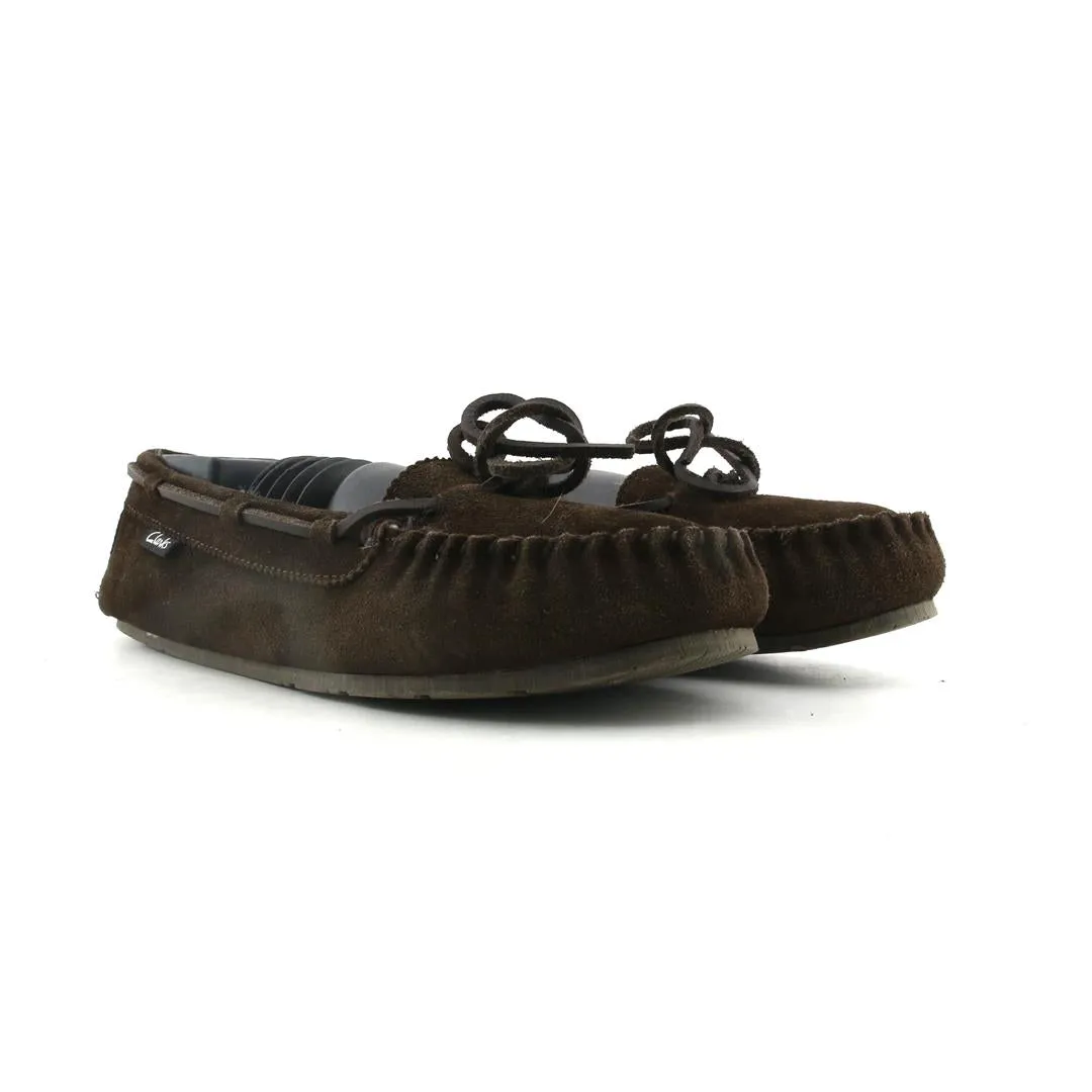 CLARKS SUEDE MOCCASIN HOUSE