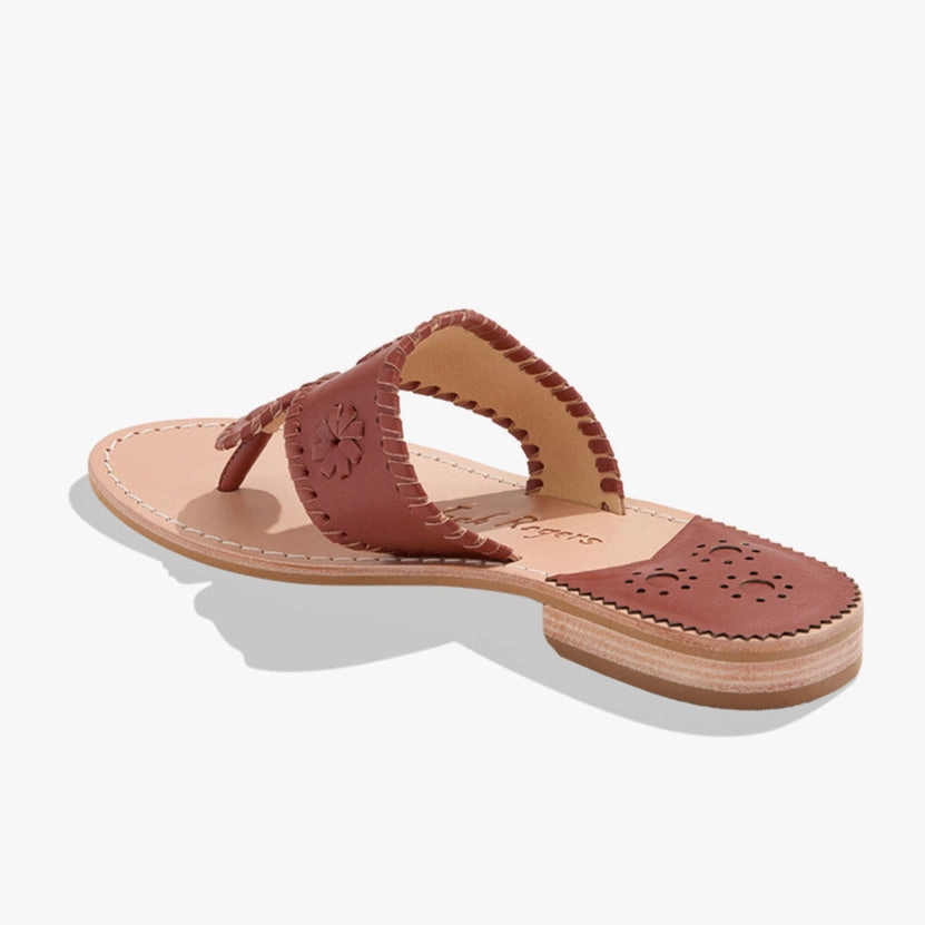 Running Comfort Jacks Leather Flat Sandal