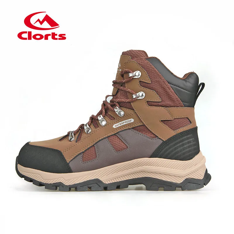 clorts Leather Waterproof Hiking Shoes - Stay comfortable and dry on your outdoor excursions with these slip-resistant and durable hiking shoes.AP-003