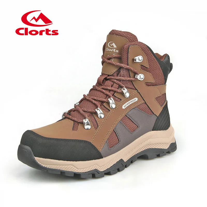 clorts Leather Waterproof Hiking Shoes - Stay comfortable and dry on your outdoor excursions with these slip-resistant and durable hiking shoes.AP-003