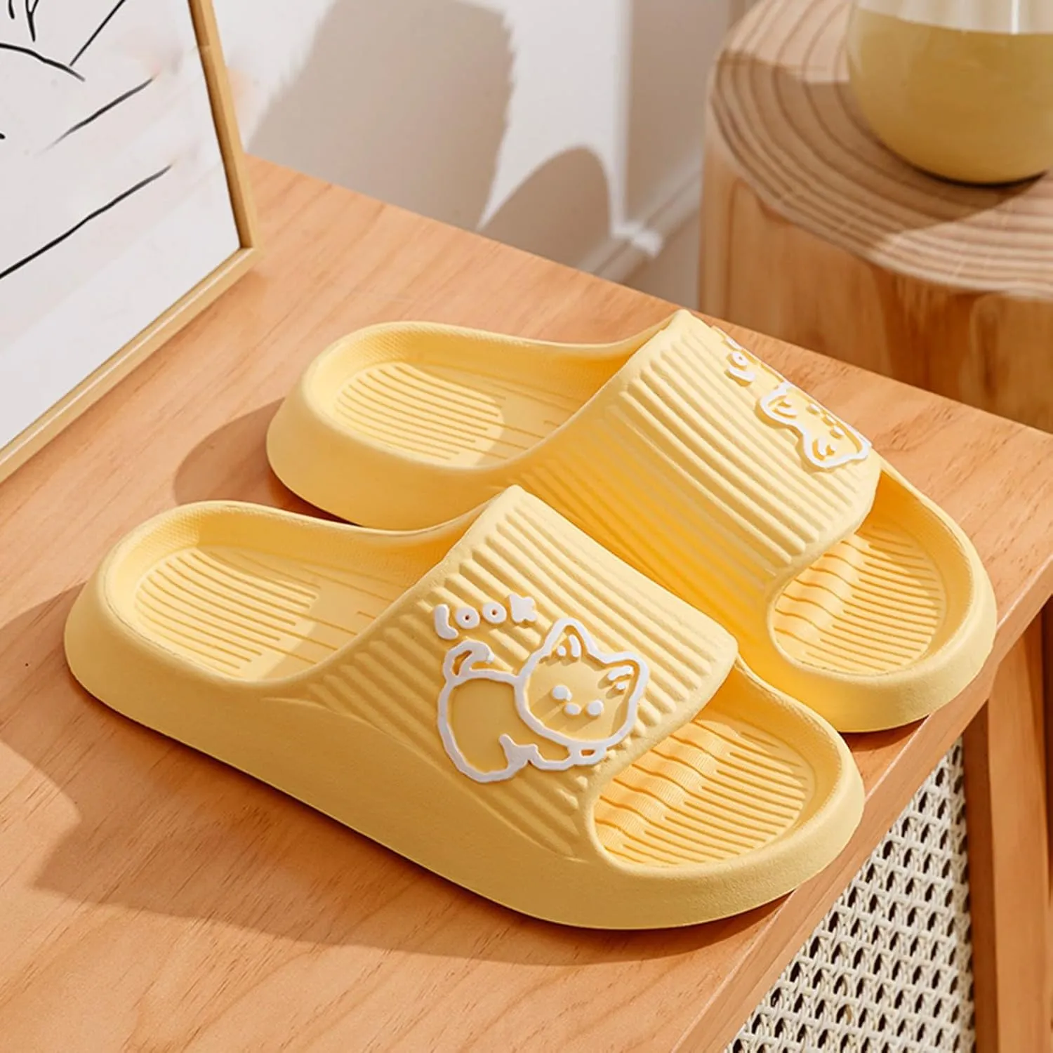 Cloud Slides Men Non Slip Quick Drying Shower Slides Swimming Beach Indoor and Outdoor for Men
