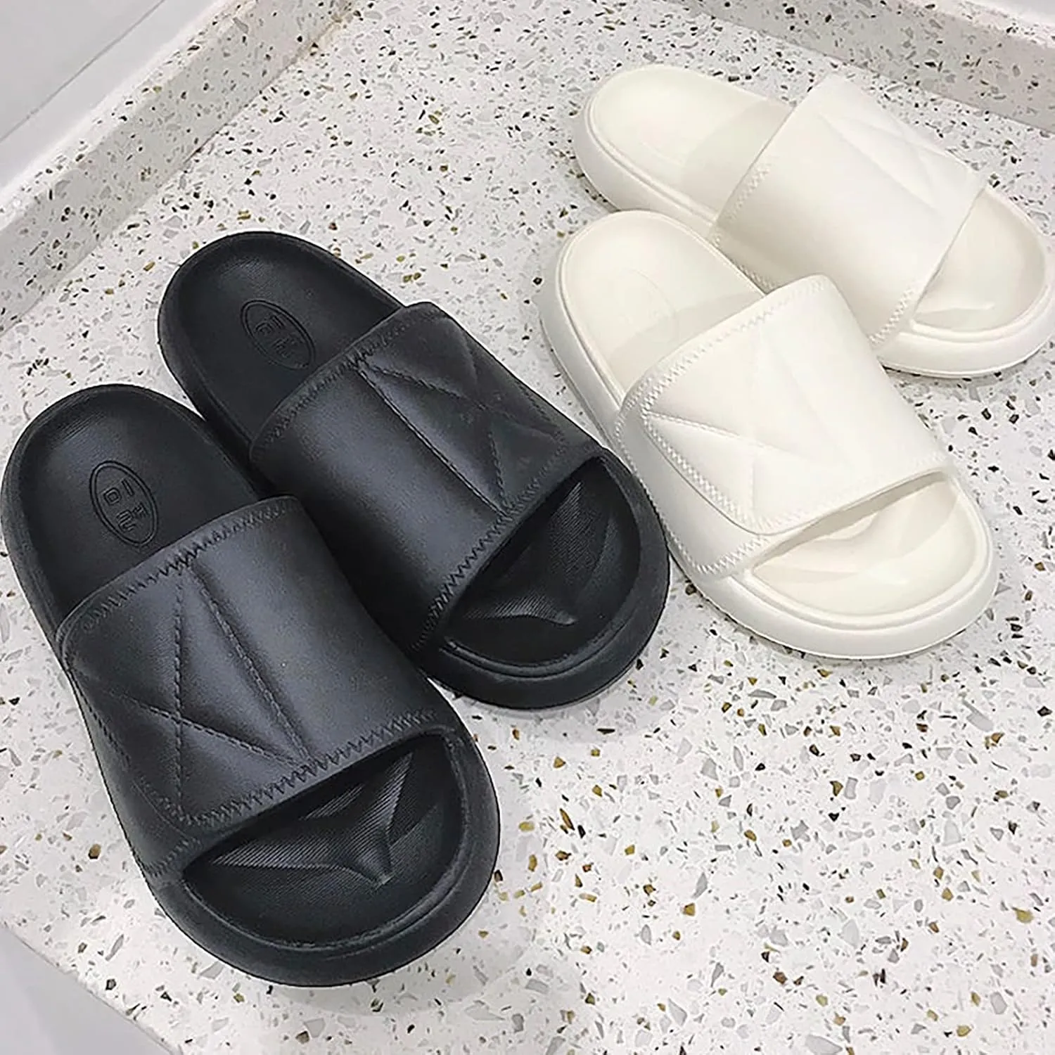 Cloud Slides Men's Athletic Outdoor Sandals Slides Shower Shoes for Living Room Pool Beach Spa Public Showers