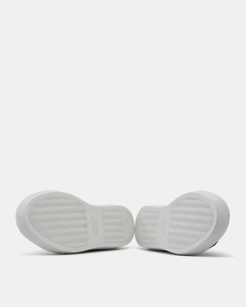 Cognac Burnished Leather Dress Sneaker Contoured Footbed Geometry Moisture Wicking Sockliner