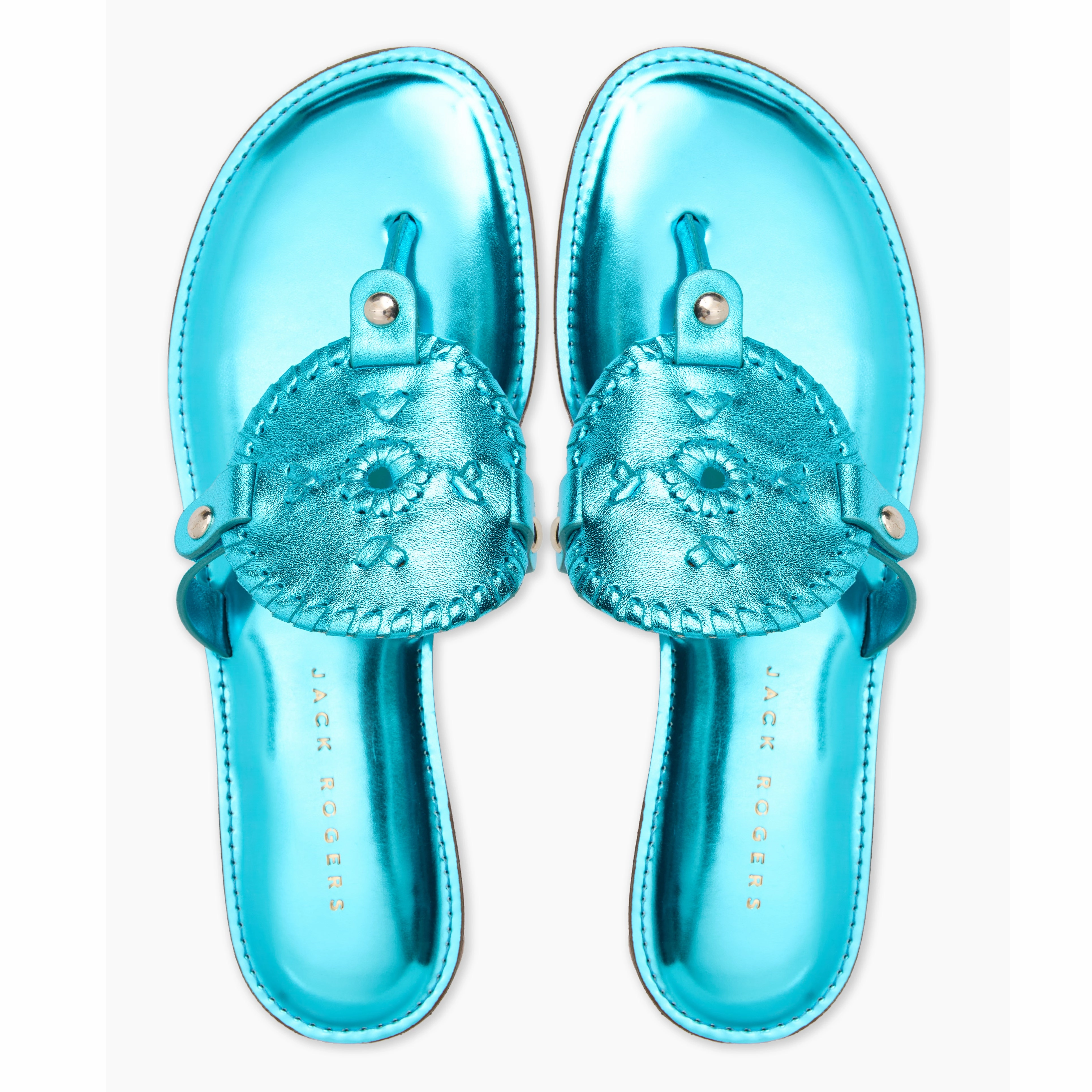 Collins Metallic Leather Flat Sandal Comfortable Open-toe Shoes Minimal Design