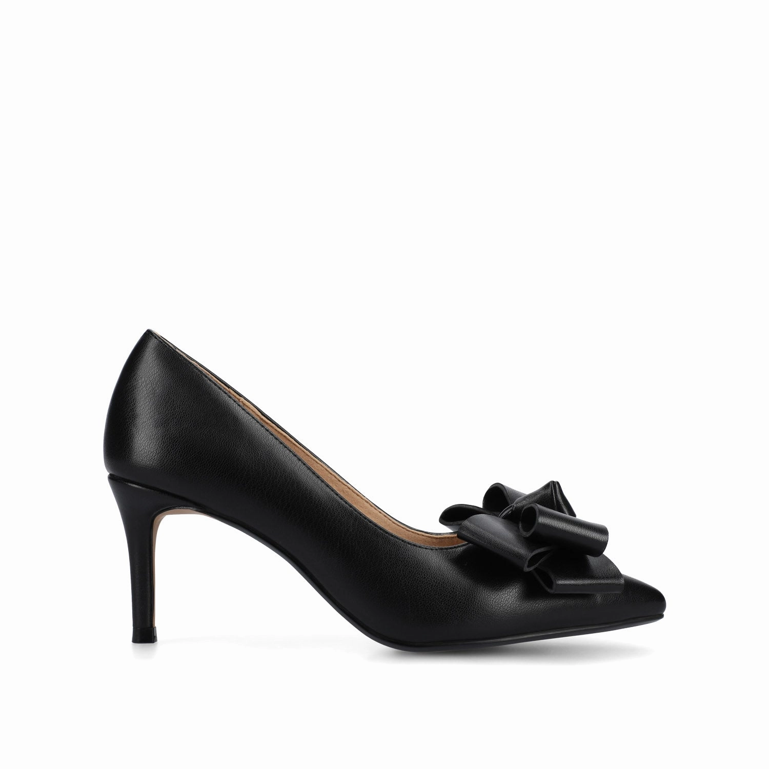 Iconic look shopper CRYSTOL STILETTO PUMP HEELS IN VEGAN LEATHER IN WIDE
