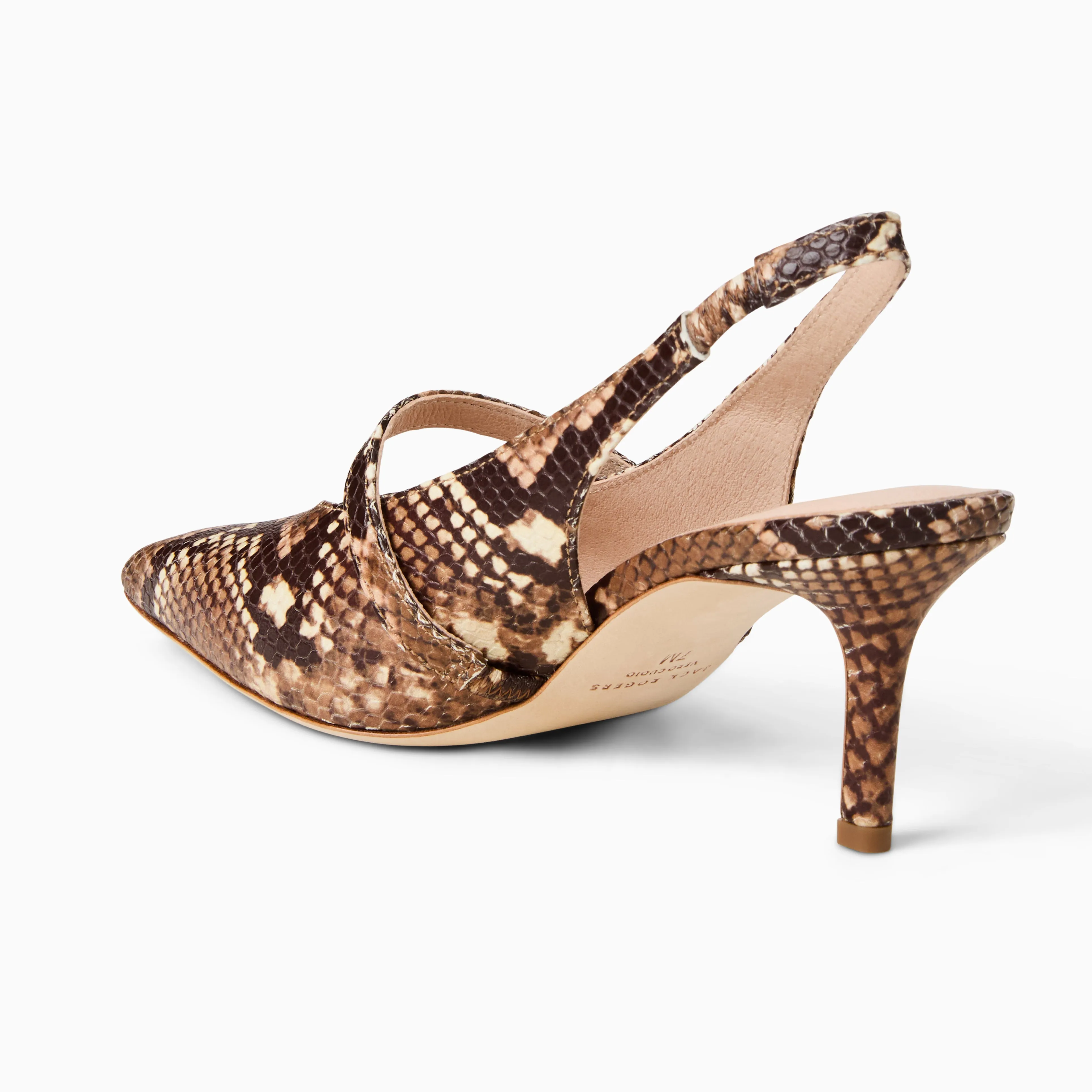 Blythe Leather Slingback Heel Bold Style