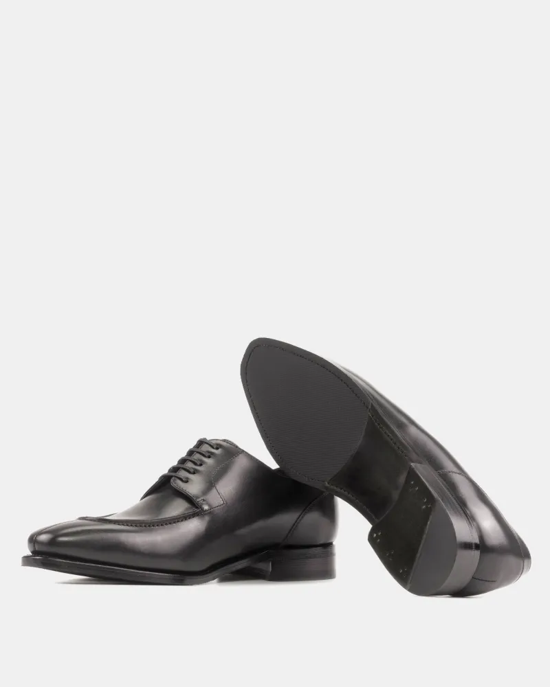 Black Split Toe Derby Stylish Finish