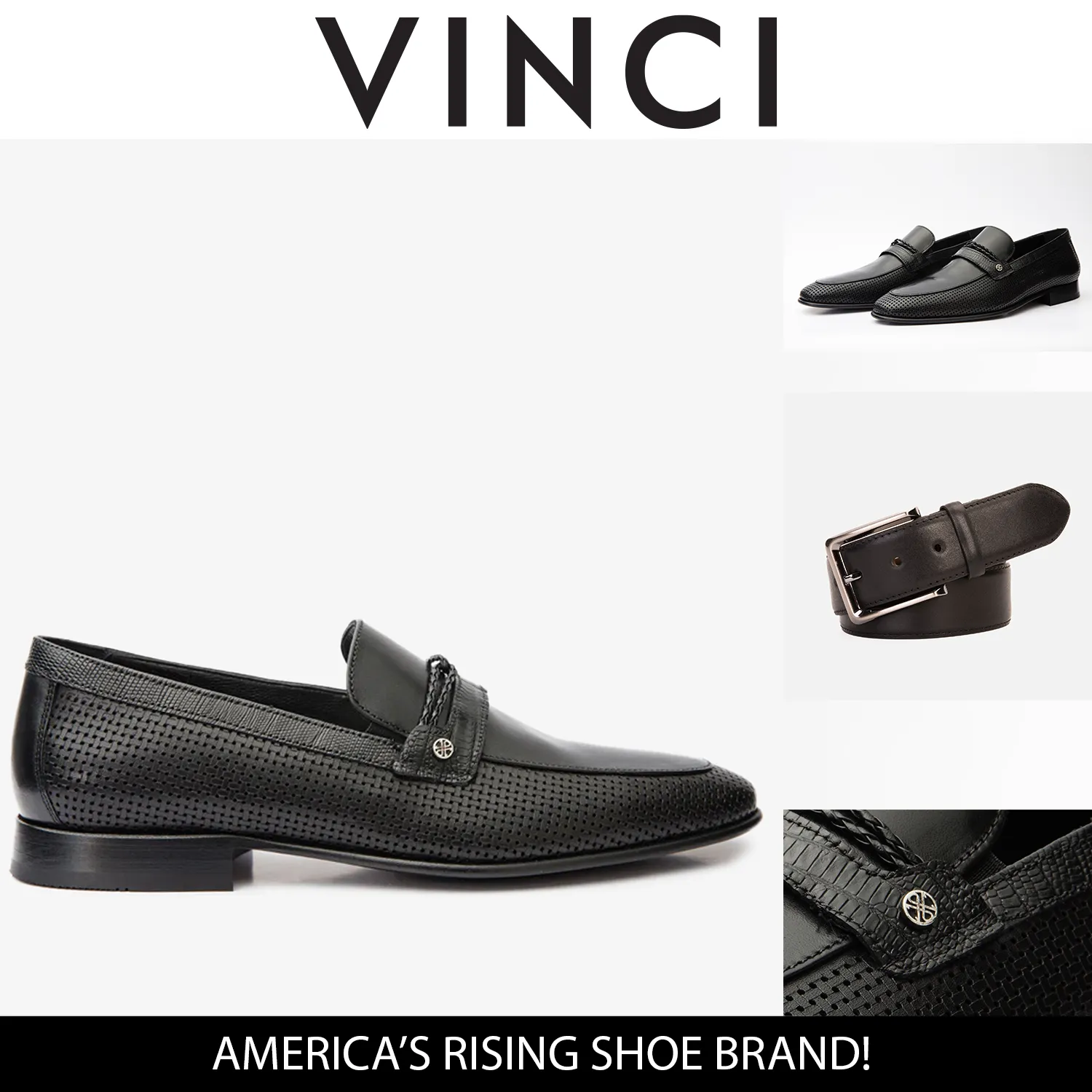 Guest Shade Daily Shade The Acerra Black Leather Loafer Men Shoe Final Sale!