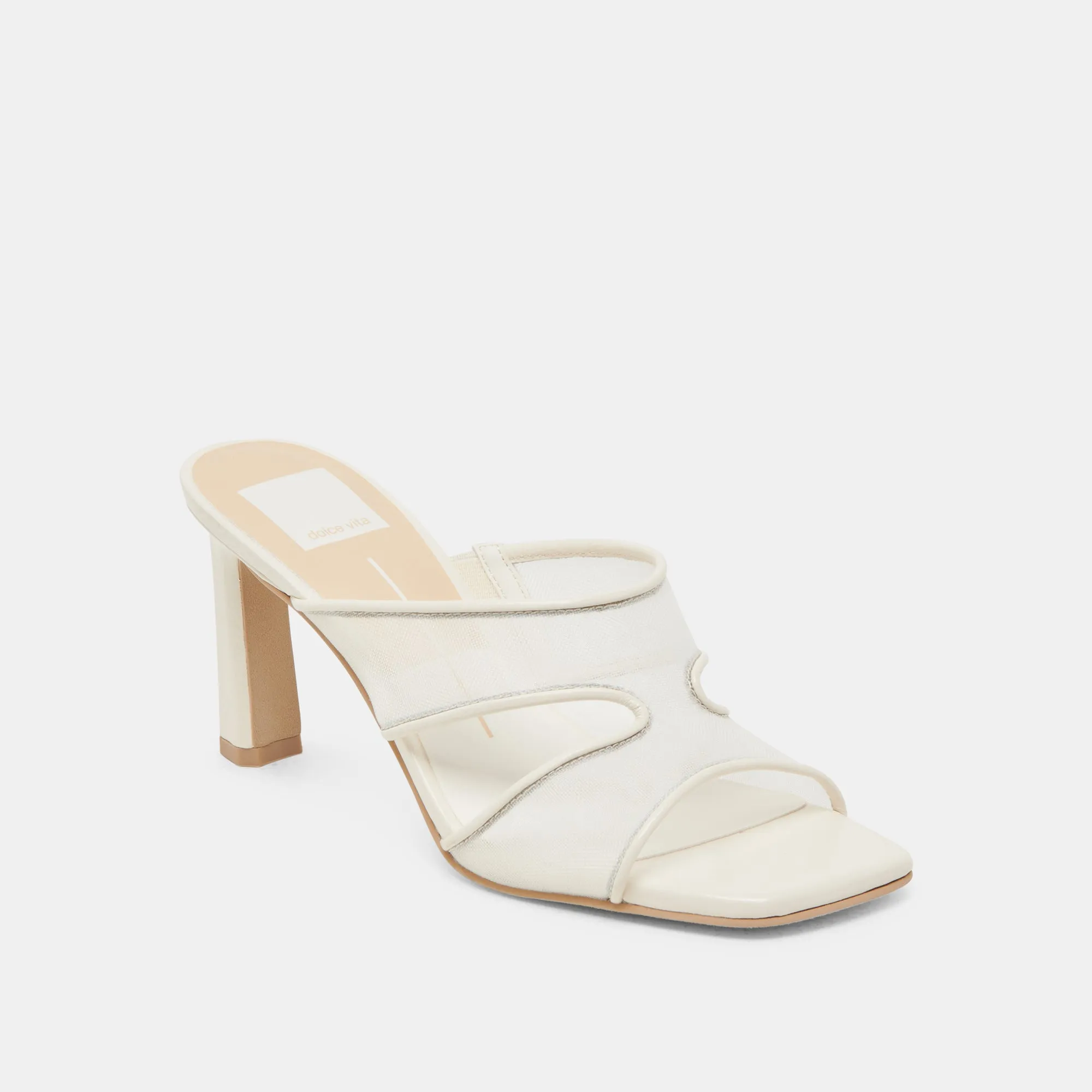 GITEL HEELS OFF WHITE MESH hypoallergenic Evening shoes