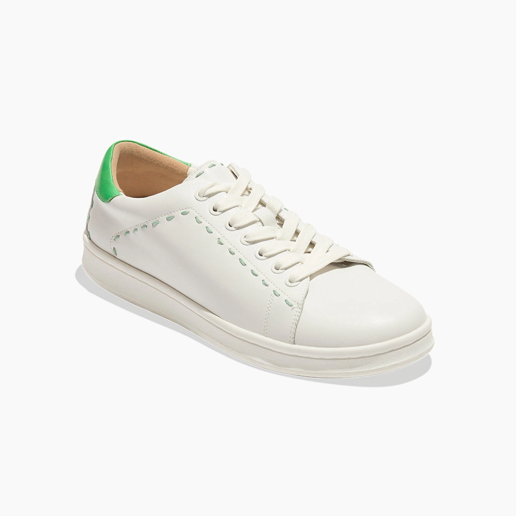 Ellison Leather Low Top Sneaker Elastic Band Fashionable