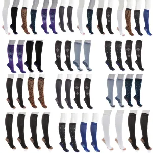 Copper Fit™ Knee-High Compression Socks 4-pack