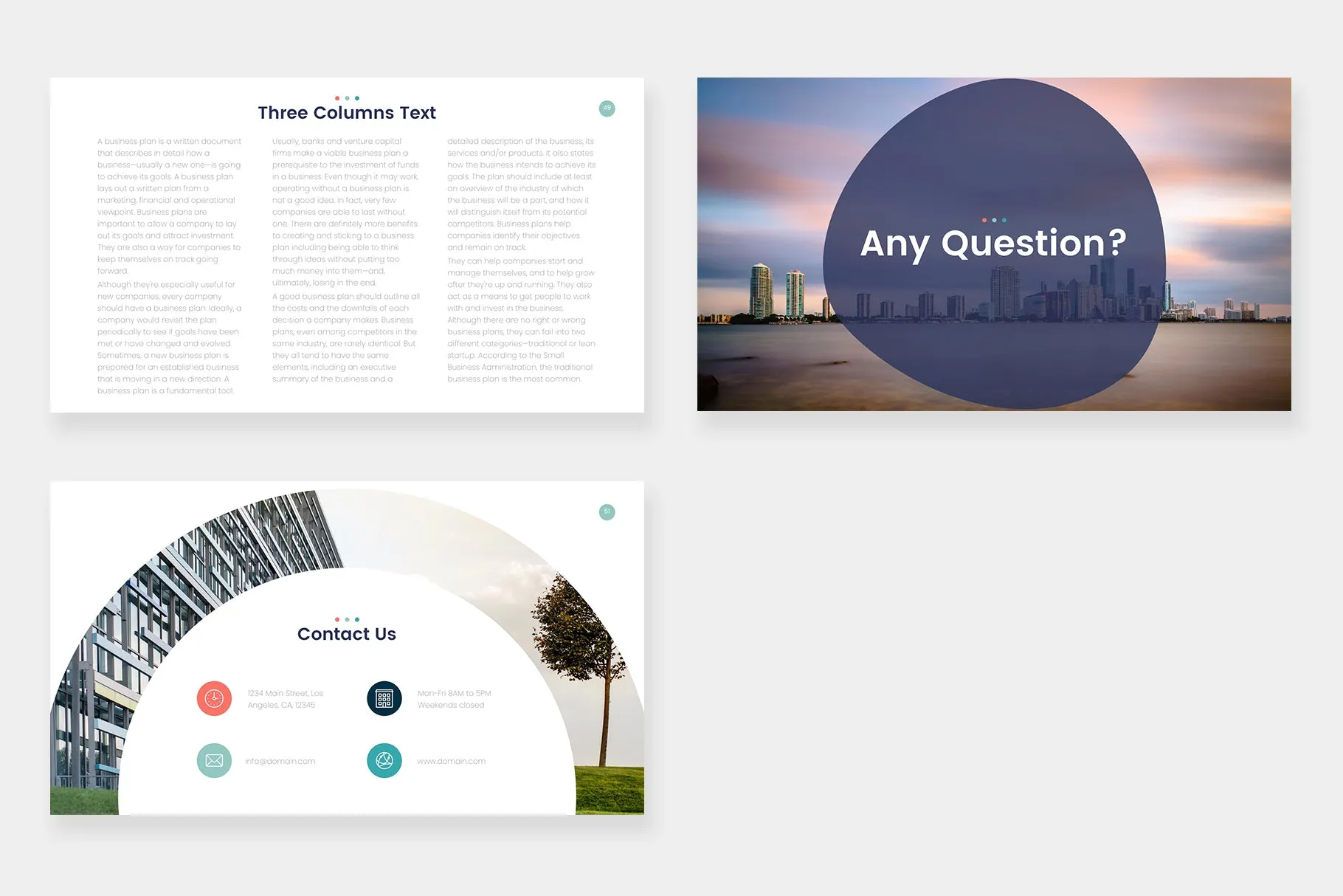 Coral Google Slides Template