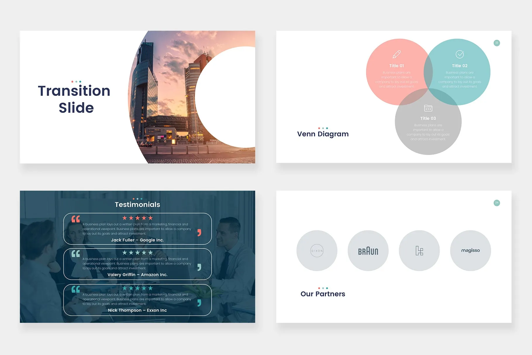 Coral Google Slides Template