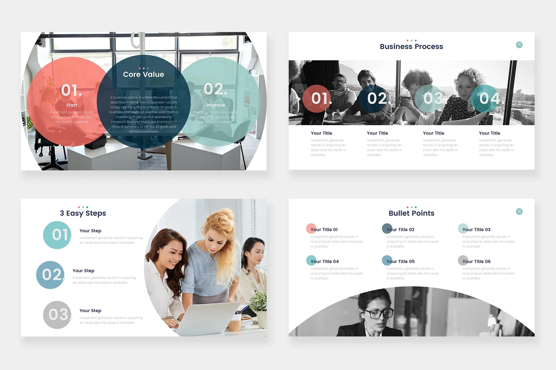 Coral Google Slides Template