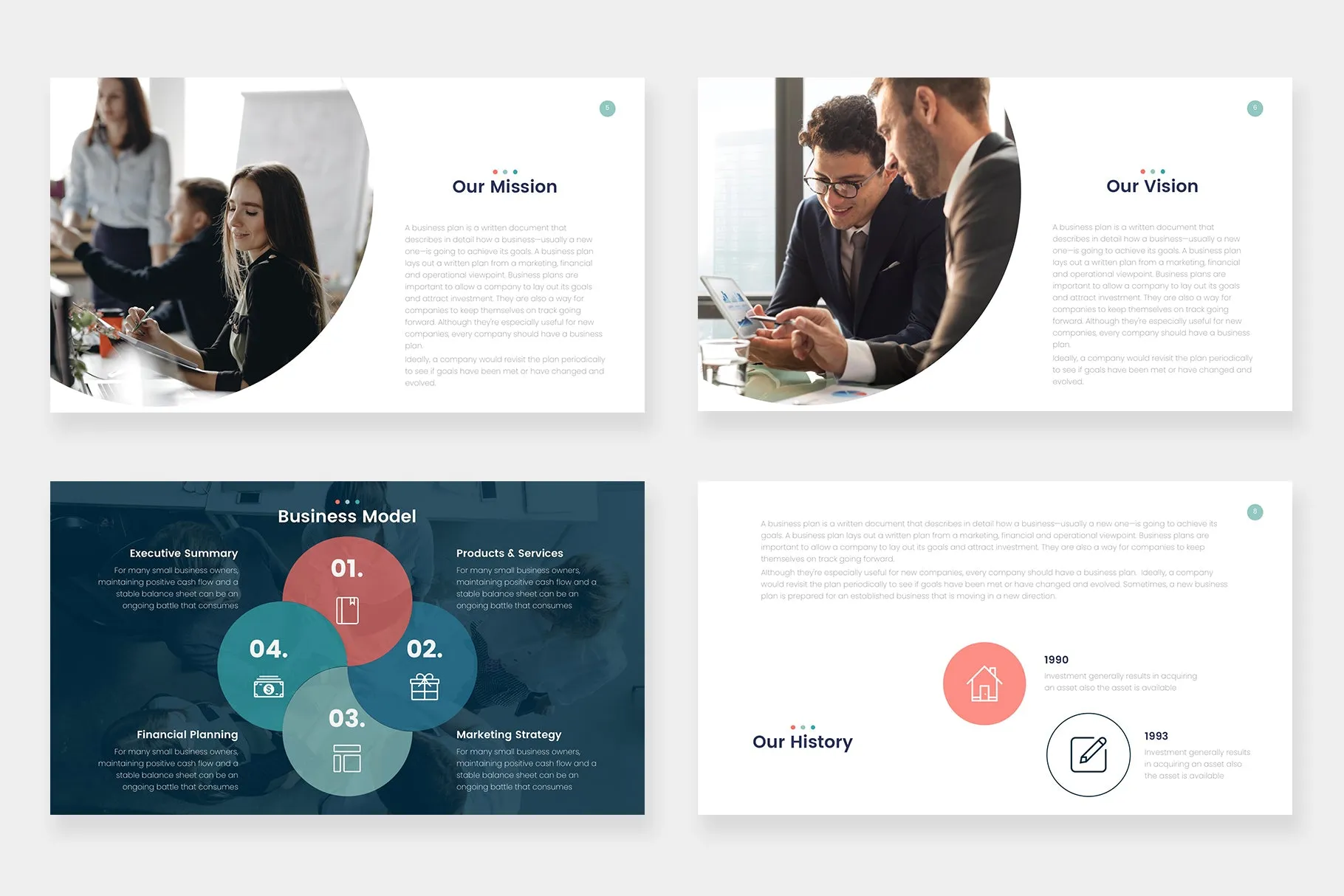 Coral Google Slides Template