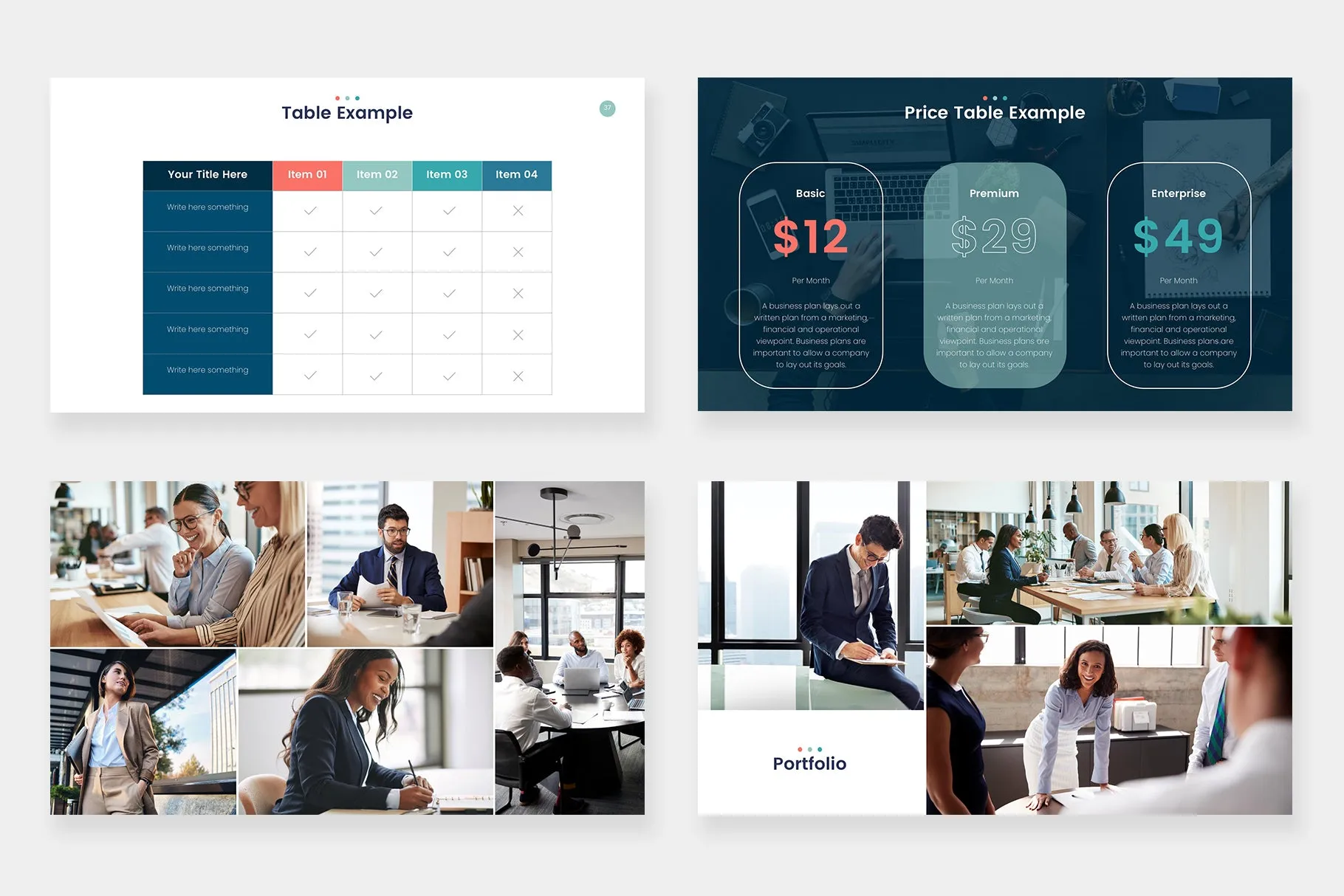 Coral Google Slides Template