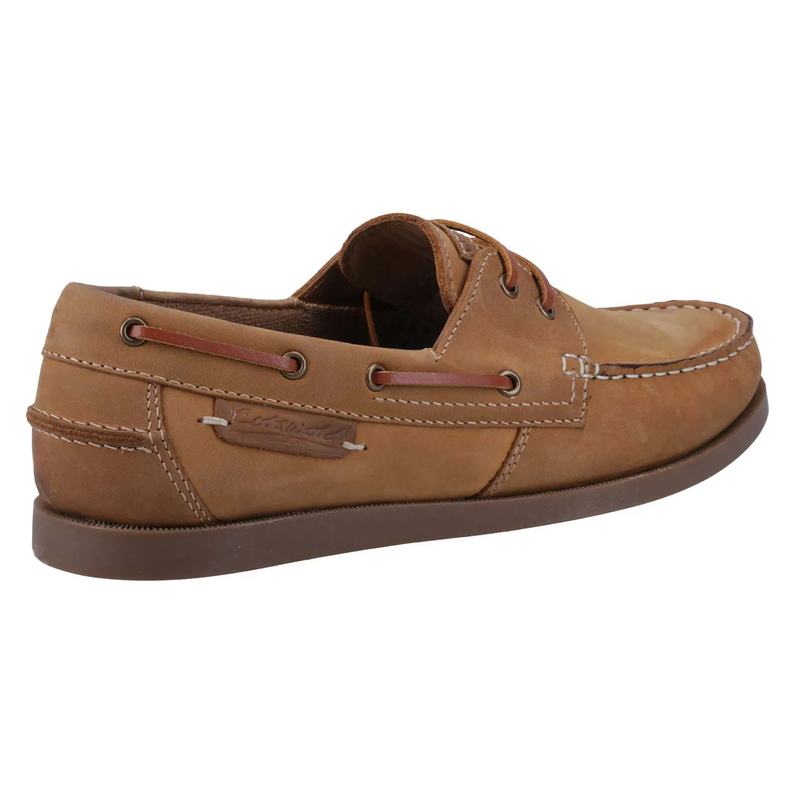 Cotswold Bartrim Leather Men's Camel Boat Shoes